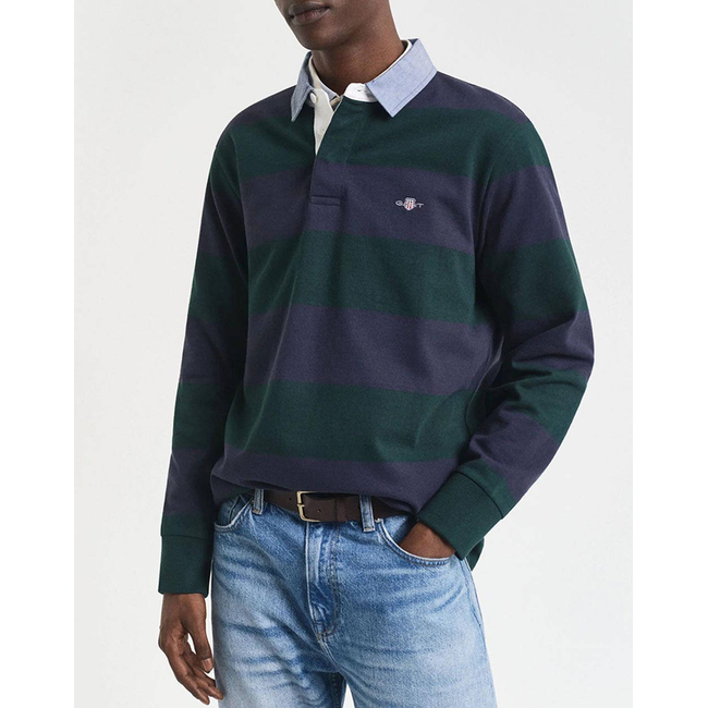 Product GANT LS REG CHAMBRAY STRIPE HEAVY RUGGER SHIRT base image