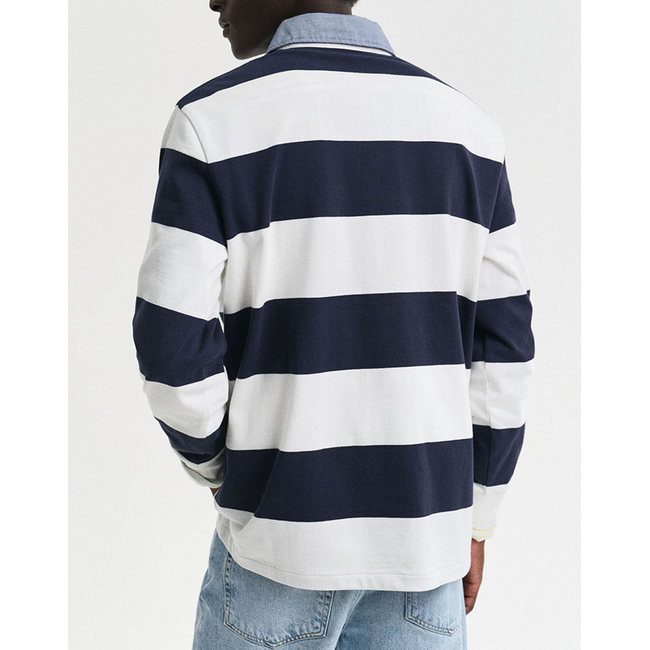 Product GANT ΜΠΛΟΥΖΑ ΜΜ REG CHAMBRAY STRIPE HEAVY RUGGER base image