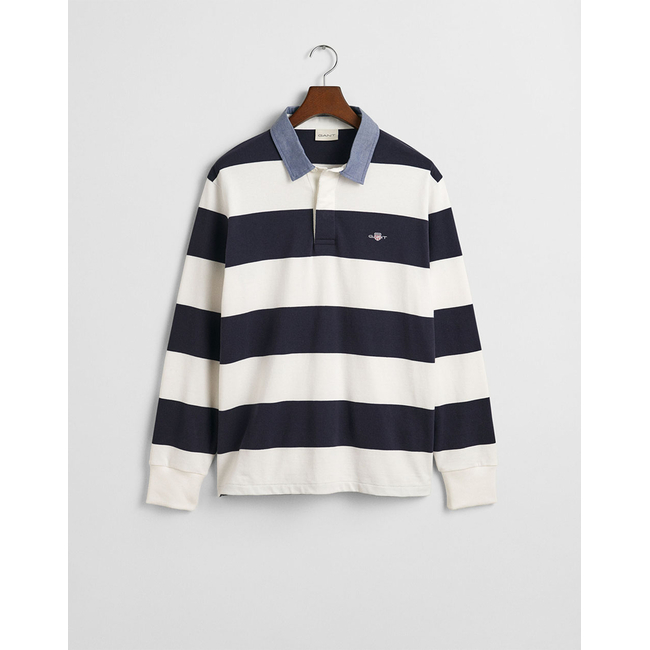 Product GANT ΜΠΛΟΥΖΑ ΜΜ REG CHAMBRAY STRIPE HEAVY RUGGER base image