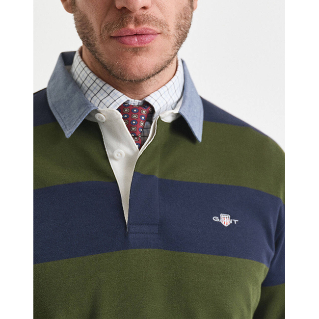 Product GANT ΜΠΛΟΥΖΑ ΜΜ REG CHAMBRAY STRIPE HEAVY RUGGER base image