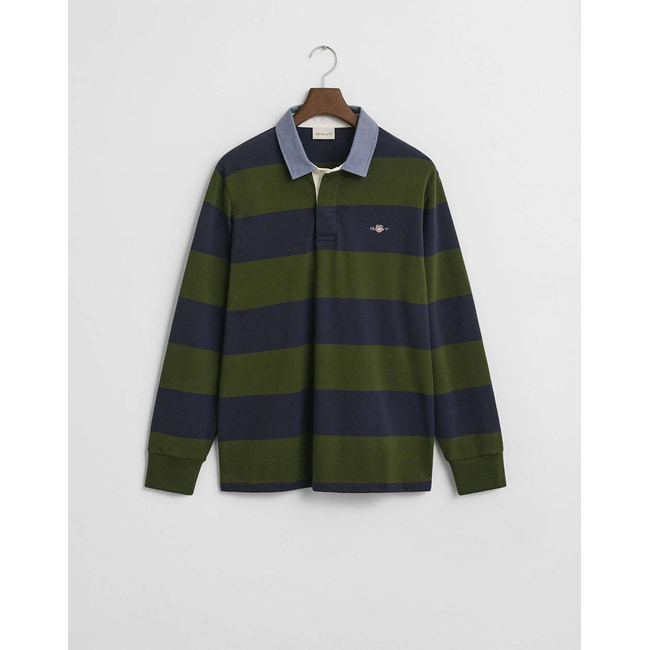 Product GANT ΜΠΛΟΥΖΑ ΜΜ REG CHAMBRAY STRIPE HEAVY RUGGER base image