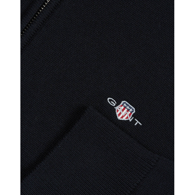 Product GANT ΖΑΚΕΤΑ ΠΛΕΚΤΗ CASUAL COTTON ZIP CARDIGAN base image