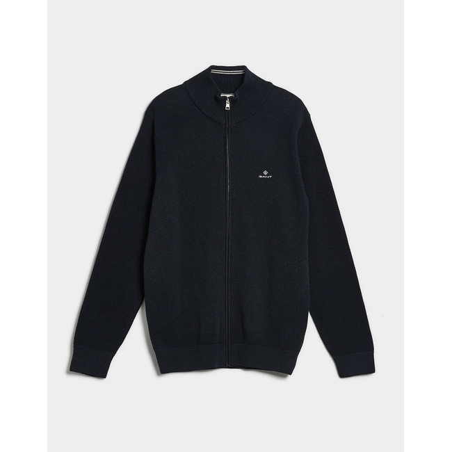 Product GANT ΖΑΚΕΤΑ ΠΛΕΚΤΗ COTTON PIQUE ZIP CARDIGAN base image