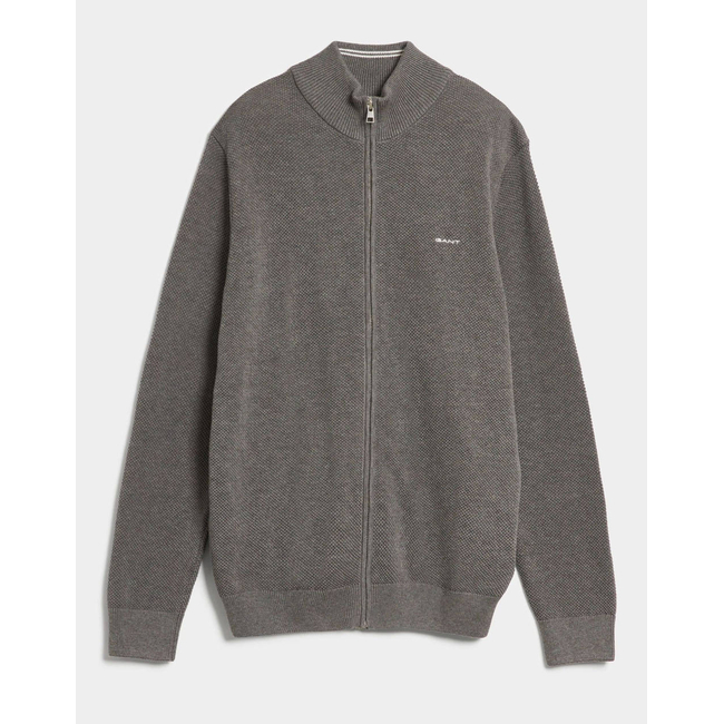 Product GANT ΖΑΚΕΤΑ ΠΛΕΚΤΗ COTTON PIQUE ZIP CARDIGAN base image