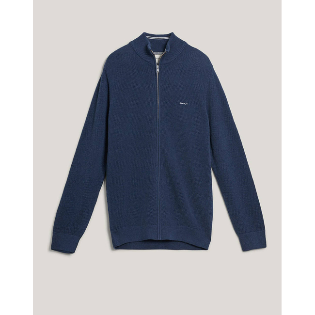 Product GANT ΖΑΚΕΤΑ ΠΛΕΚΤΗ COTTON PIQUE ZIP CARDIGAN base image