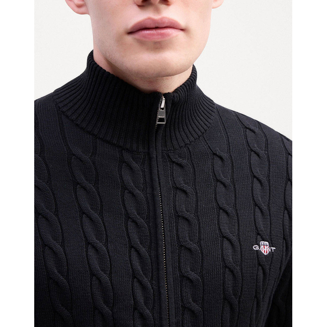 Product GANT COTTON CABLE ZIPPED CARDIGAN base image