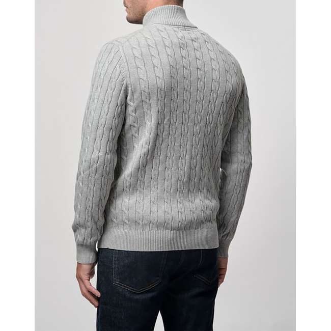 Product GANT COTTON CABLE ZIPPED CARDIGAN base image