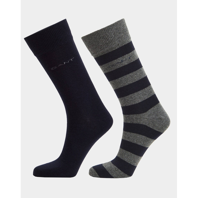 Product GANT ΚΑΛΤΣΕΣ ΣΕΤ 2 ΤΕΜ BARSTRIPE AND SOLID SOCKS 2-PACK base image