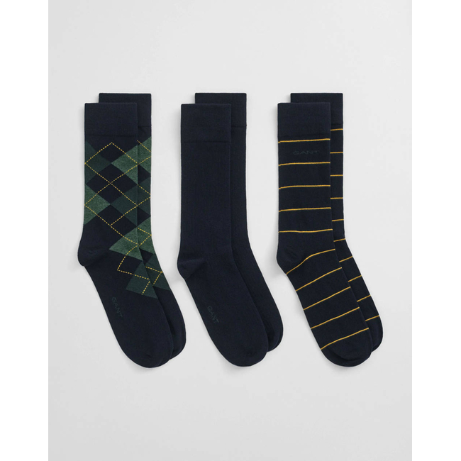 Product GANT ΚΑΛΤΣΕΣ ΣΕΤ 3 ΤΕΜ ARGYLE AND STRIPE 3-PACK base image