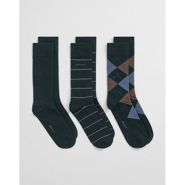 Product GANT ΚΑΛΤΣΕΣ ΣΕΤ 3 ΤΕΜ ARGYLE AND STRIPE 3-PACK base image