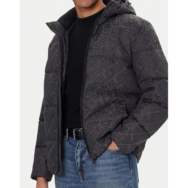 Product GUESS ALLOVER LOGO PUFFA JACKET ΜΠΟΥΦΑΝ ΑΝΔΡΙΚΟ base image