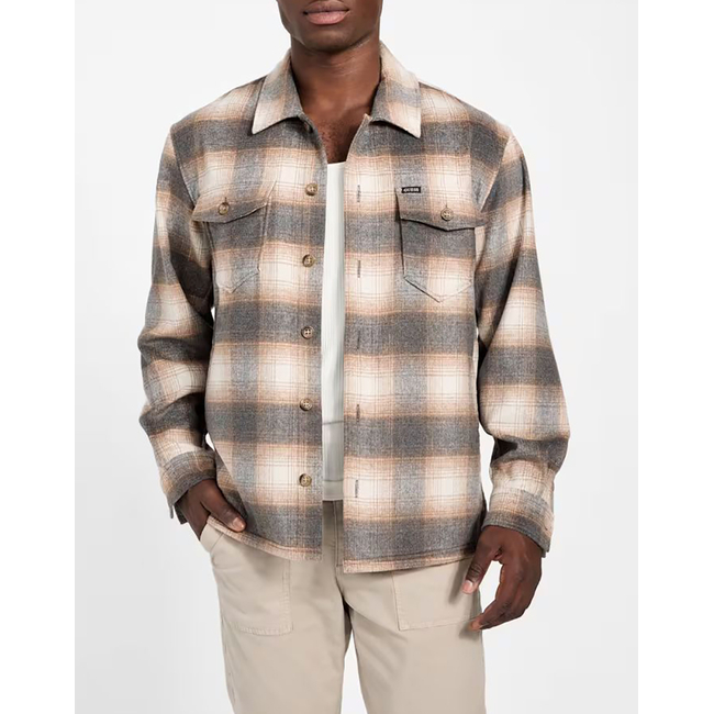 Product GUESS LS CHECK OVERSHIRT ΠΟΥΚΑΜΙΣΟ ΑΝΔΡΙΚΟ base image