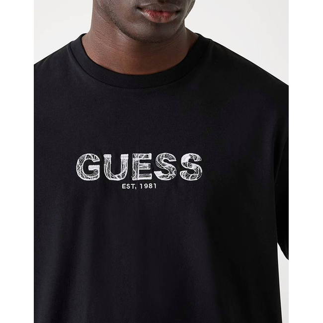 Product GUESS SS BSC GUESS EMBROIDERY LOGO T-SHIRT MEN base image