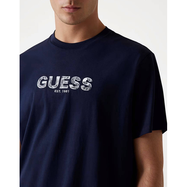 Product GUESS SS BSC GUESS EMBROIDERY LOGO T-SHIRT MEN base image