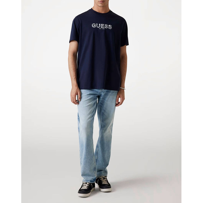 Product GUESS SS BSC GUESS EMBROIDERY LOGO T-SHIRT MEN base image