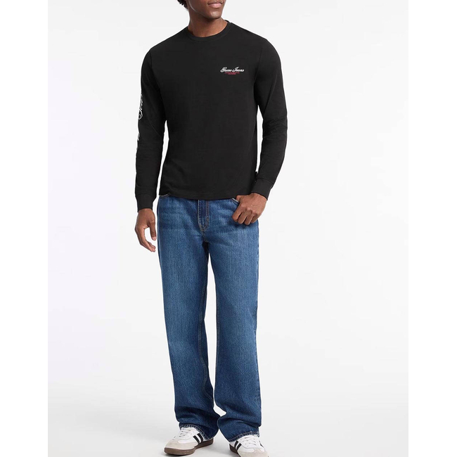 Product GUESS JEANS GJ CN LS REG PRINT ON SLEEVE T-SHIRT MEN base image