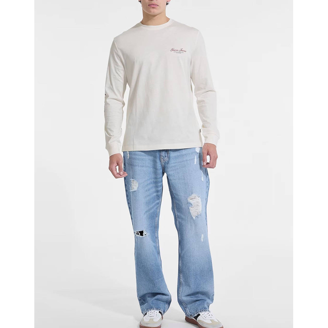 Product GUESS JEANS GJ CN LS REG PRINT ON SLEEVE T-SHIRT MEN base image