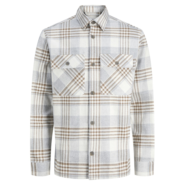 Product JACK&JONES JPRRAYLE MELANGE CHECK L/S OVERSHIRT SN base image