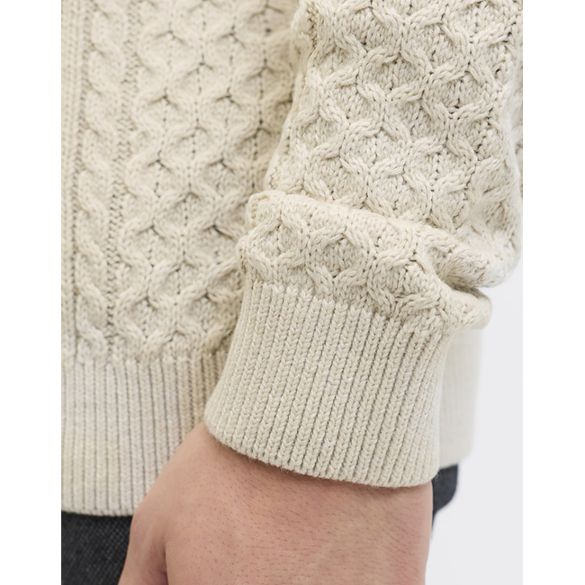 Product JACK&JONES JPRBLUSEAN KNIT CABLE HALF ZIP SN base image