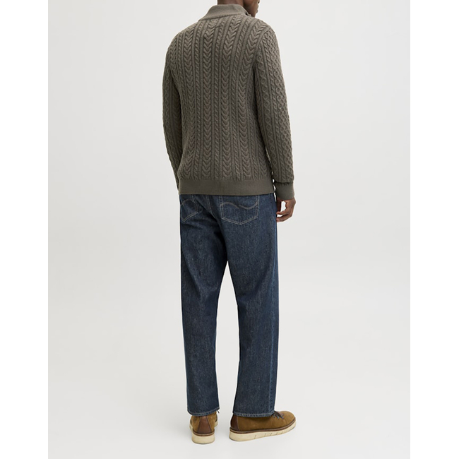 Product JACK&JONES JPRBLUSEAN KNIT CABLE HALF ZIP SN base image