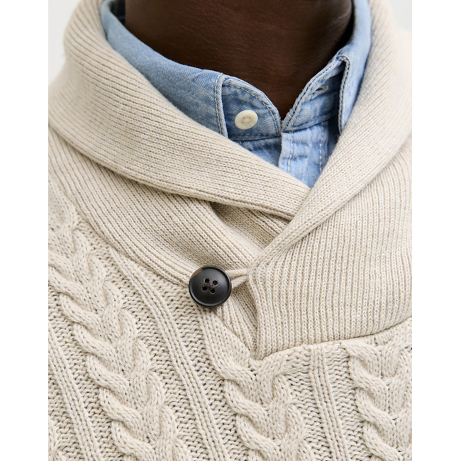 Product JACK&JONES JPRBLUSEAN KNIT CABLE SHAWL NECK base image