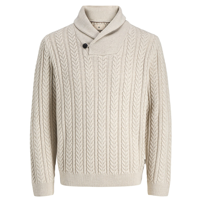 Product JACK&JONES JPRBLUSEAN KNIT CABLE SHAWL NECK base image