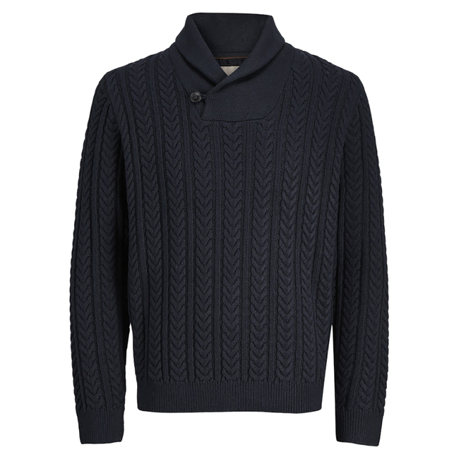 Product JACK&JONES JPRBLUSEAN KNIT CABLE SHAWL NECK base image