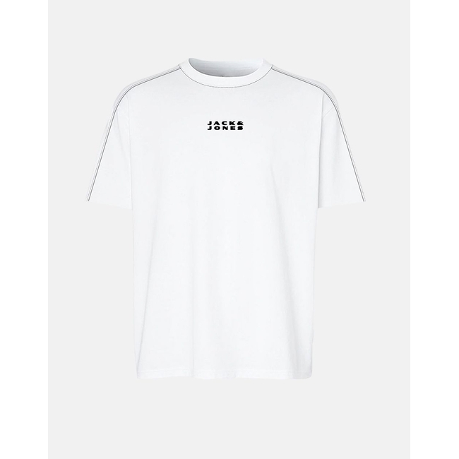 Product JACK&JONES JCOSTANCE MINIMAL TEXT TEE SS CREW NECK base image