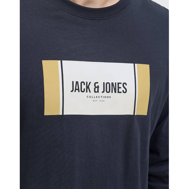 Product JACK&JONES JJHAYATO TEE LS CREW NECK BTS base image