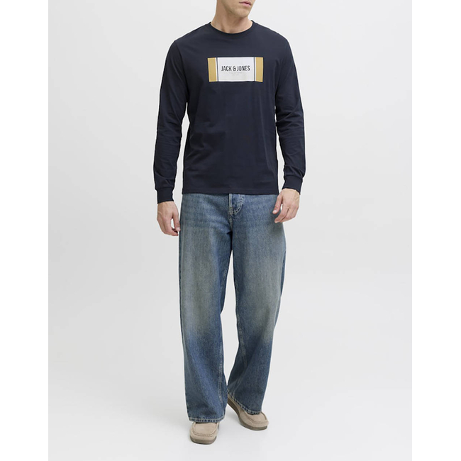 Product JACK&JONES JJHAYATO TEE LS CREW NECK BTS base image