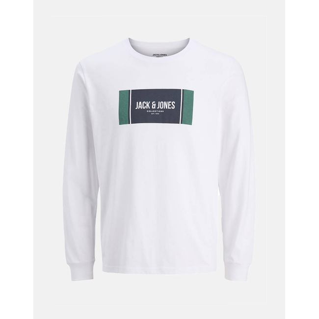 Product JACK&JONES JJHAYATO TEE LS CREW NECK BTS base image