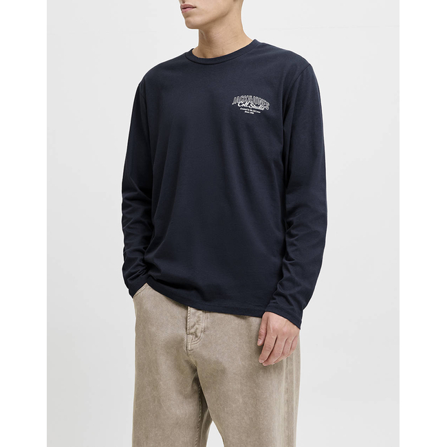 Product JACK&JONES JJMAKOTO TEE LS CREW NECK base image