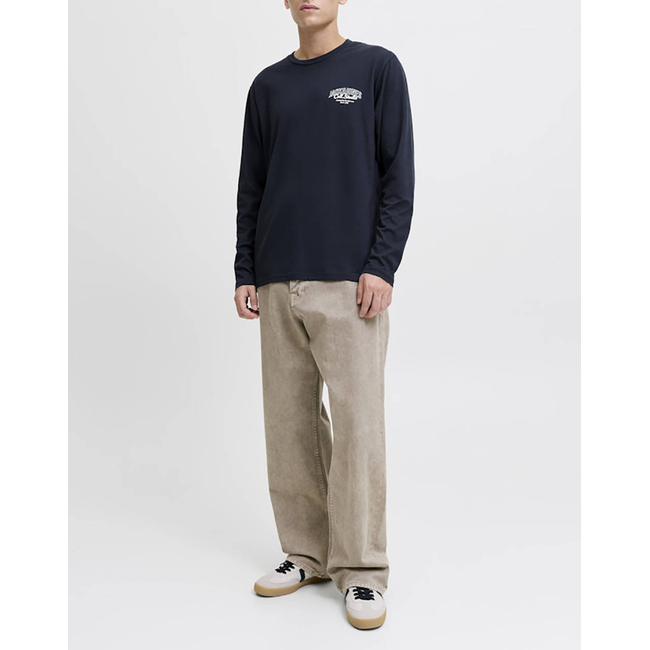 Product JACK&JONES JJMAKOTO TEE LS CREW NECK base image