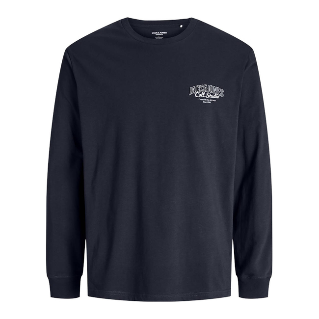 Product JACK&JONES JJMAKOTO TEE LS CREW NECK base image