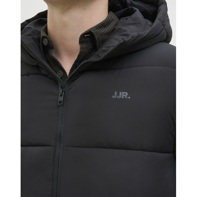Product JJ REBEL JREBREBEL LOGO PUFFER HOOD base image