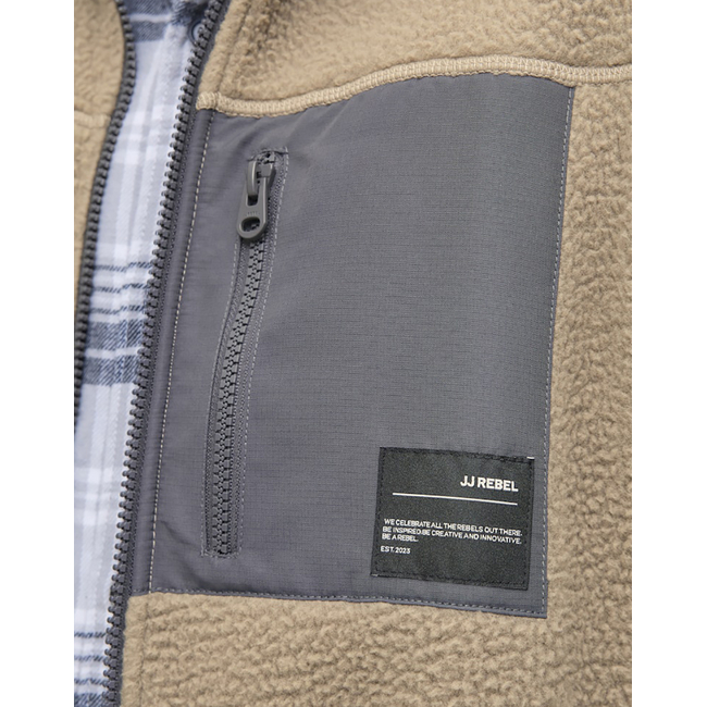 Product JJ REBEL JREBAUSTIN TEDDY JACKET base image