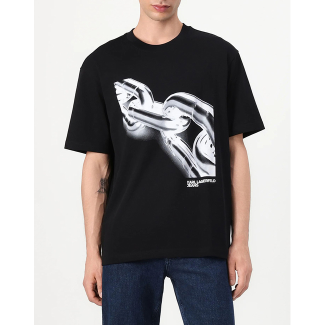 Product KARL LAGERFELD JEANS KLJ RELAX CHAIN TEE base image