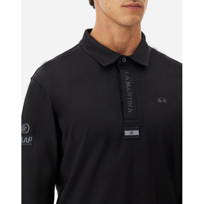 Product LAMARTINA POLO SHIRT MAN L/S POLO SILKY FINISH JERS base image