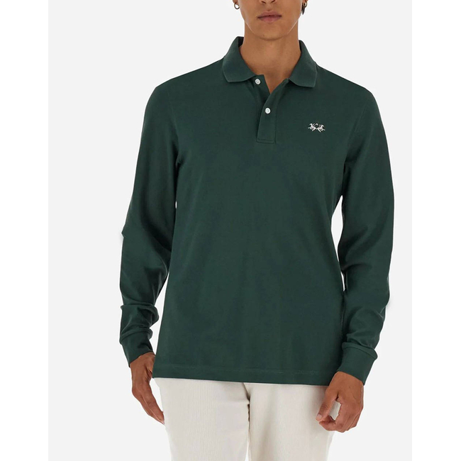 Product LAMARTINA POLO SHIRT MAN L/S POLO PIQUET STRETCH base image