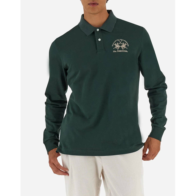 Product LAMARTINA POLO SHIRT MAN L/S POLO PIQUET STRETCH base image