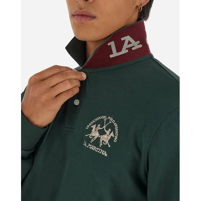 Product LAMARTINA POLO SHIRT MAN L/S POLO PIQUET STRETCH base image