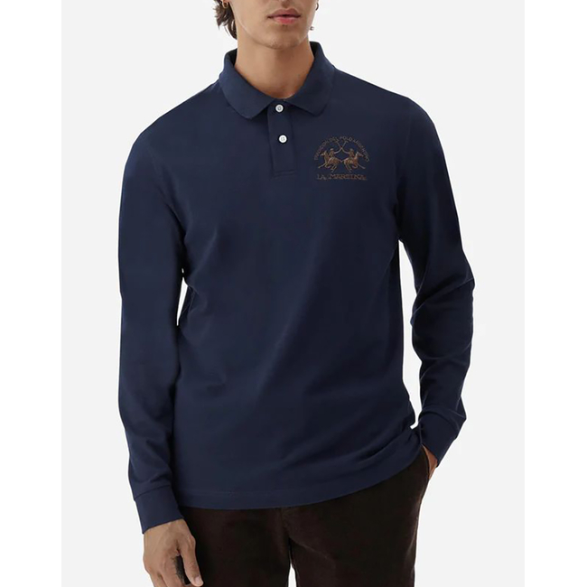 Product LAMARTINA POLO SHIRT MAN L/S POLO PIQUET STRETCH base image