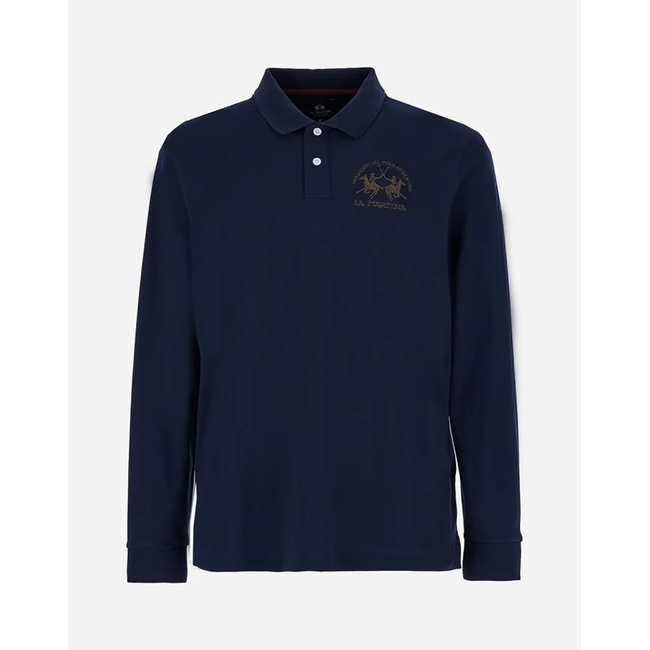 Product LAMARTINA POLO SHIRT MAN L/S POLO PIQUET STRETCH base image