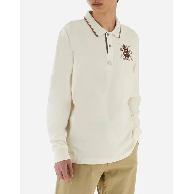 Product LAMARTINA MAN POLO L/S PIQUET STRETCH base image
