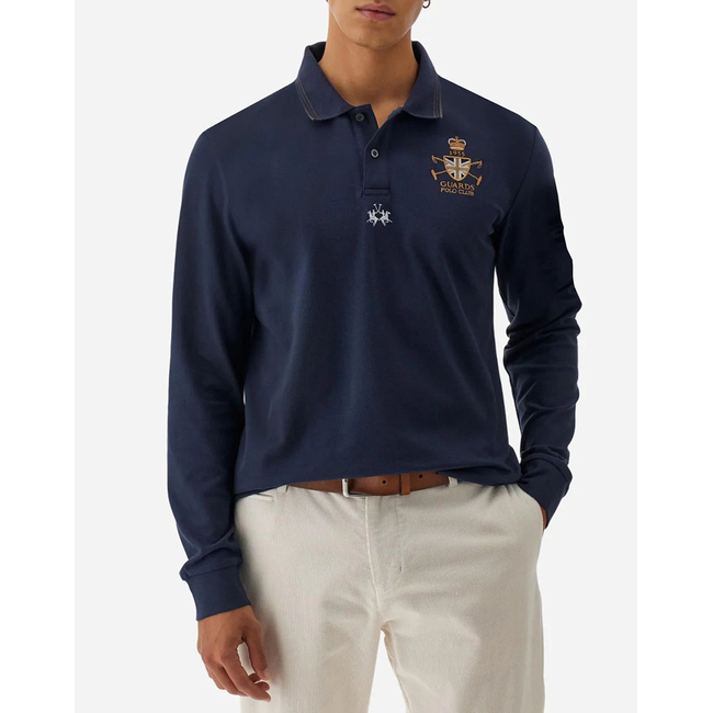 Product LAMARTINA MAN POLO L/S PIQUET STRETCH base image