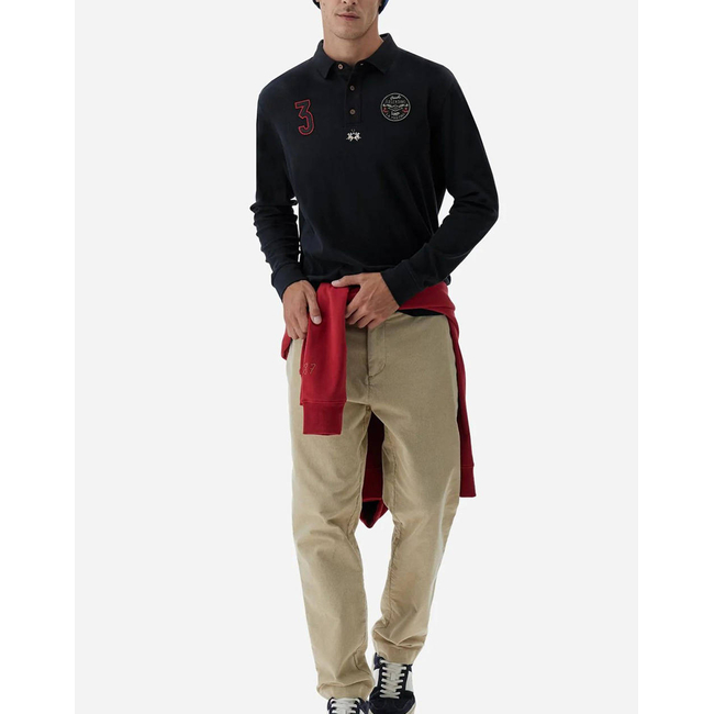 Product LAMARTINA POLO SHIRT MAN L/S POLO HEAVY JERSEY base image