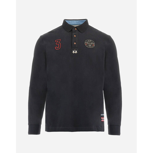 Product LAMARTINA POLO SHIRT MAN L/S POLO HEAVY JERSEY base image