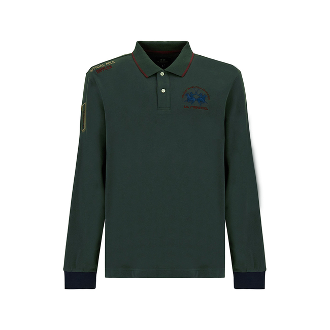 Product LA MARTINA ΜΠΛΟΥΖΑ ΠΟΛΟ ΜΜ MAN L/S POLO HEAVY JERSEY base image