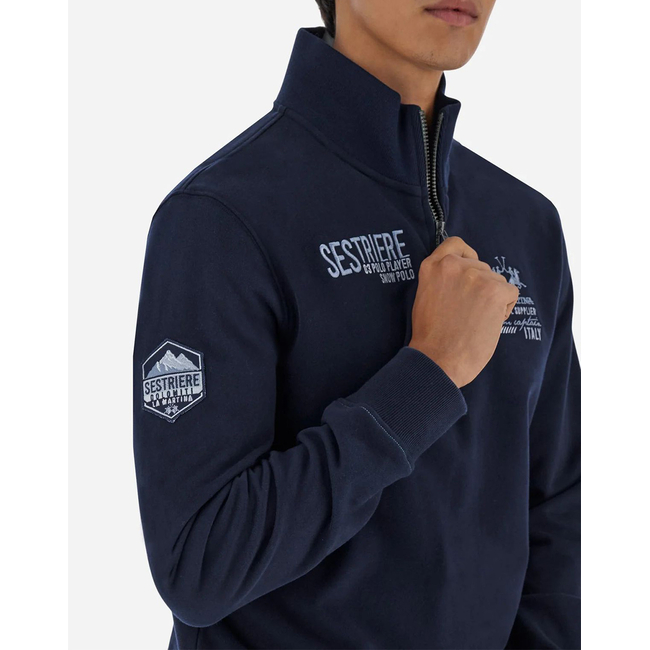 Product LA MARTINA ΜΠΛΟΥΖΑ ΦΟΥΤΕΡ ΜΜ MAN HALF ZIP SWEATSHIRT HEAVY base image