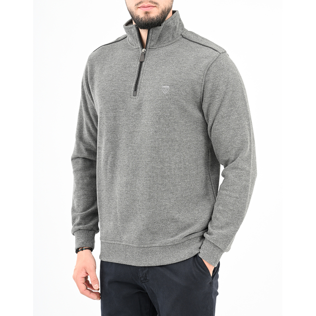 Product LEXTON POLO ZIP SWEATSHIRT 70% COTTON-30% POLYESTER. base image